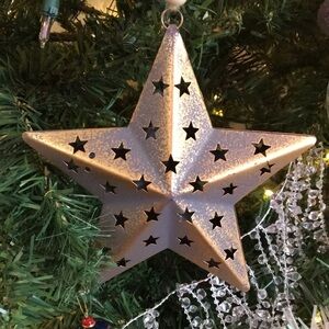 Gold Star Holiday Ornament